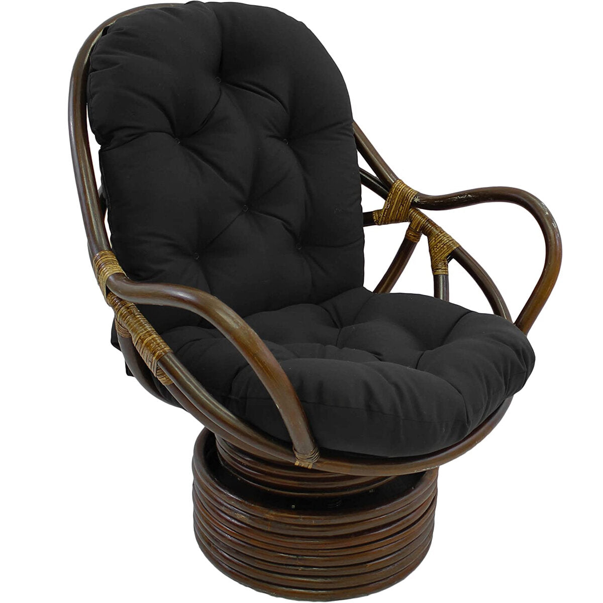 Single Sofa Cushion Rocker Cushion with Straps Replacement Thickened Polyester Comfortable and Soft Outdoor Indoor Chair Cushion