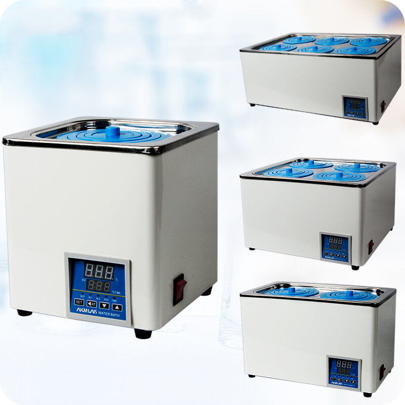 1/2/4/6 Hole 220V Digital Thermostatic Lab Water Bath Selectable Openings Laboratory Electric Water Boiler RT to 99.9 300-1800W