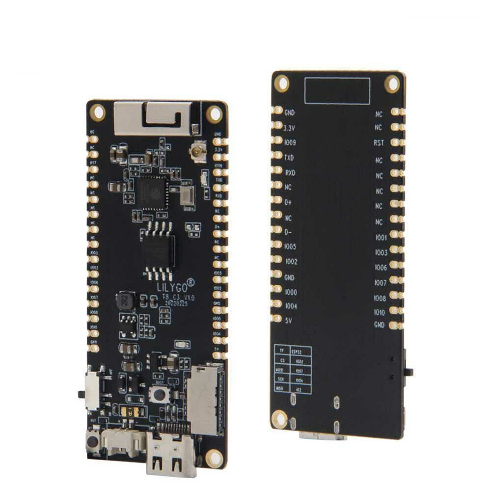 LILYGO T8-C3 ESP32-C3 Development Board Wifi Bluetooth V5.0 Wireless Module Supports TF with 3D Antenna