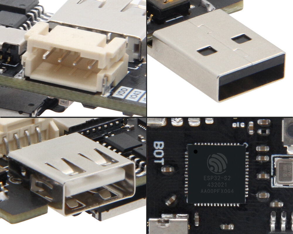 LILYGO T-Dongle ESP32-S2 Development Board Wireless WIFI Module OTG Male Female Interface 1.14 inch LCD Display Support TF Card