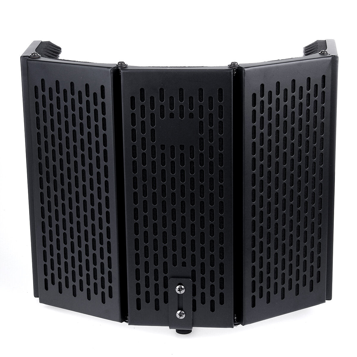 5 Panel Foldable Studio Microphone Isolation Shield Recording Sound Absorber Foam Panel Support Bracket