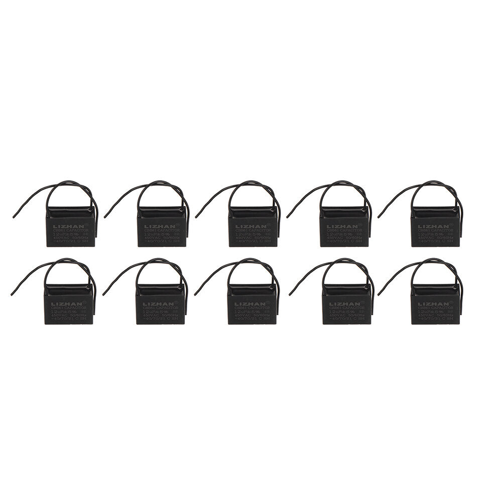 10pcs CBB61 450V 12uf Starting Capacitance AC Fan Capacitor CBB Motor Run Capacitor 450V 12F