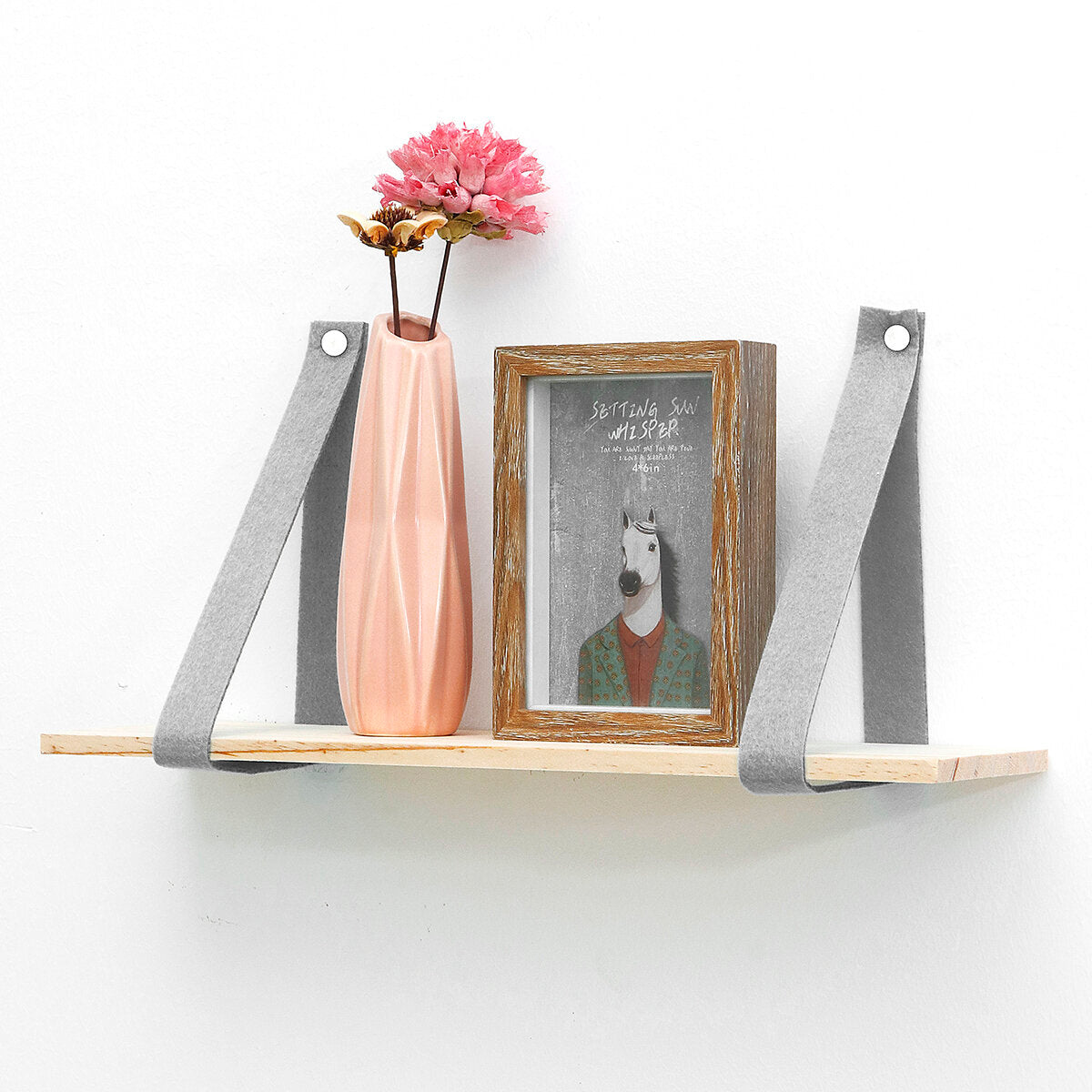 Hanging Wall Shelf Vintage Storage Floating Bookshelf Home Decorations