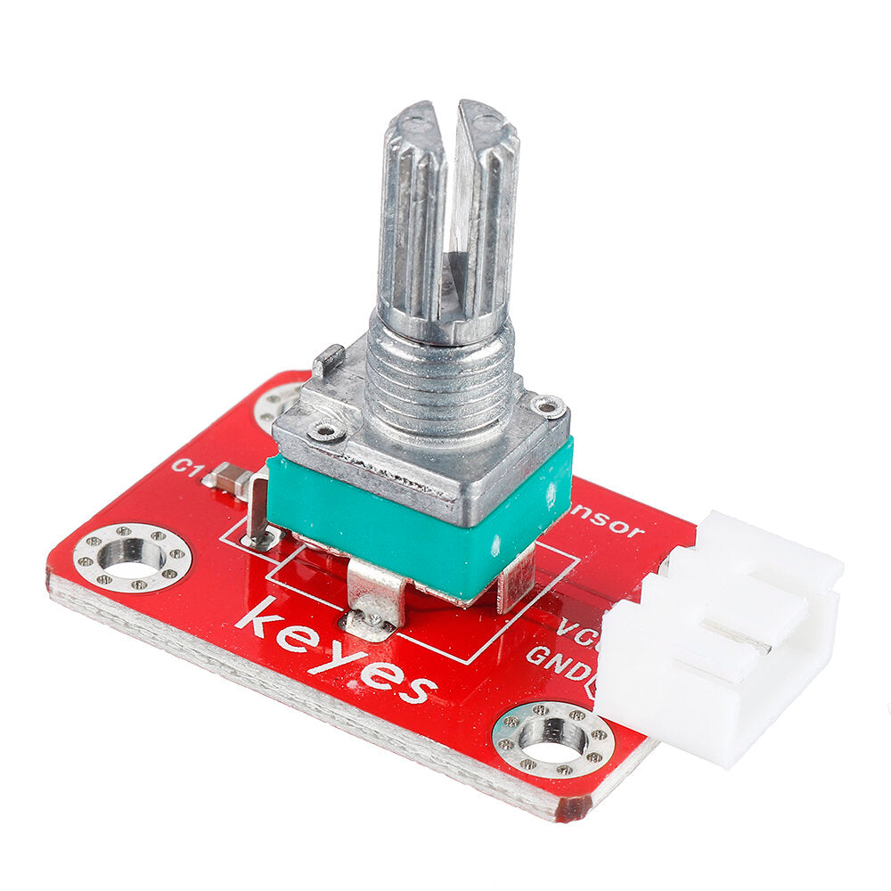 keyes brick Adjustable Potentiometer Module (Pad hole) with Anti-reverse Plug White Terminal Analog Signal