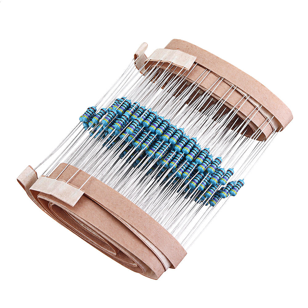 600pcs 1/4W 470 ohm Resistor +/- 1% ROHS1/4w 470R ohm Metal Film Resistors / 0.25W Watt Color Ring Resistance Carbon Film