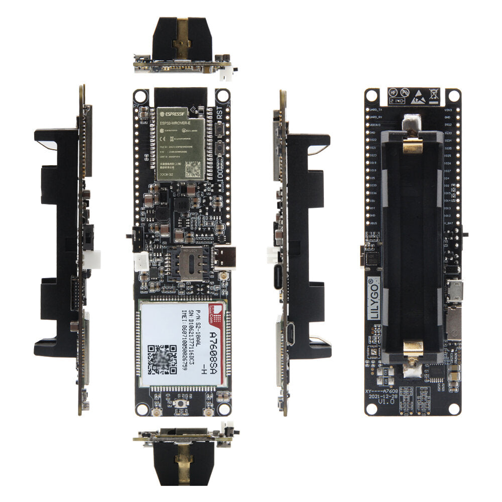 LILYGO T-A7608SA-H T-A7608E-H ESP32 SIM LTE Network GPS Antenna ESP32-WROVER-E Wireless Module WiFi Bluetooth Development Board