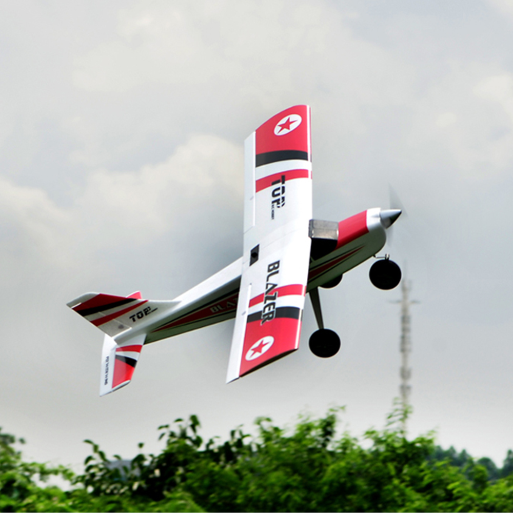 TOPRC HOBBY Blazer With Two Main Wing 1200mm/1280mm Wingspan EPO RC Airplane Trainer PNP/RTF