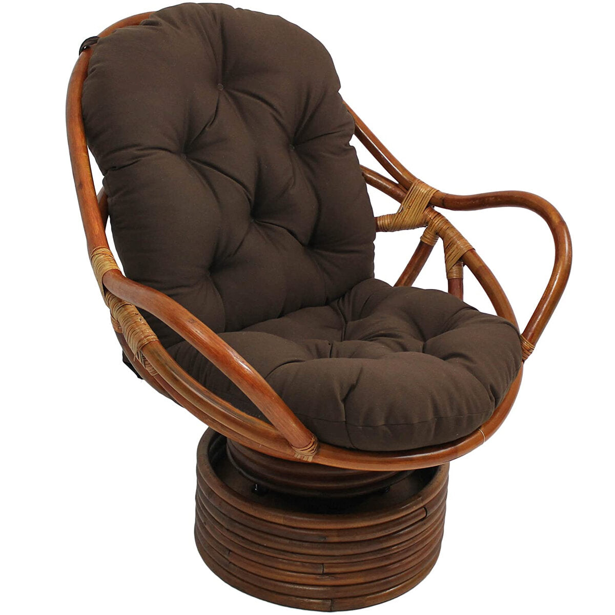 Single Sofa Cushion Rocker Cushion with Straps Replacement Thickened Polyester Comfortable and Soft Outdoor Indoor Chair Cushion