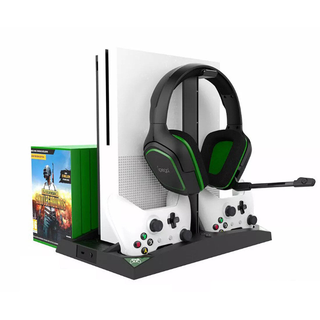 IPEGA 6-in-1 Vertical Stand Cooler Cooling Fan Dual Controller Charging Station for XBOX ONE/ XBOX ONE S/ XBOX ONE X