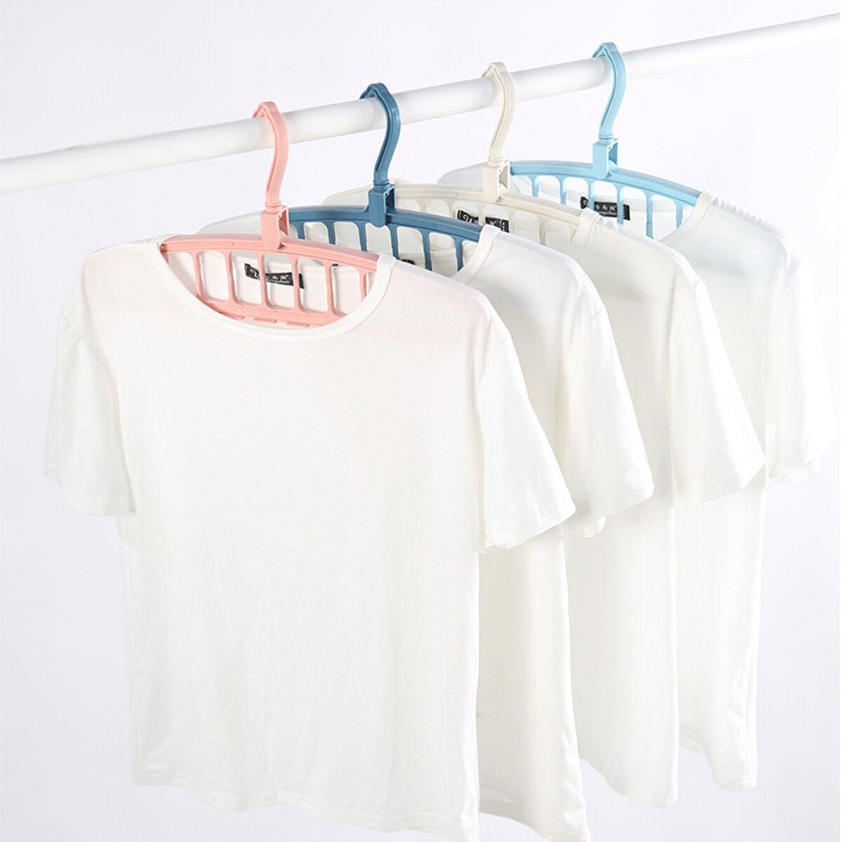 11 Holes Multifunctional Cloth Hanger Clothes Organizer Rack Camping Travel