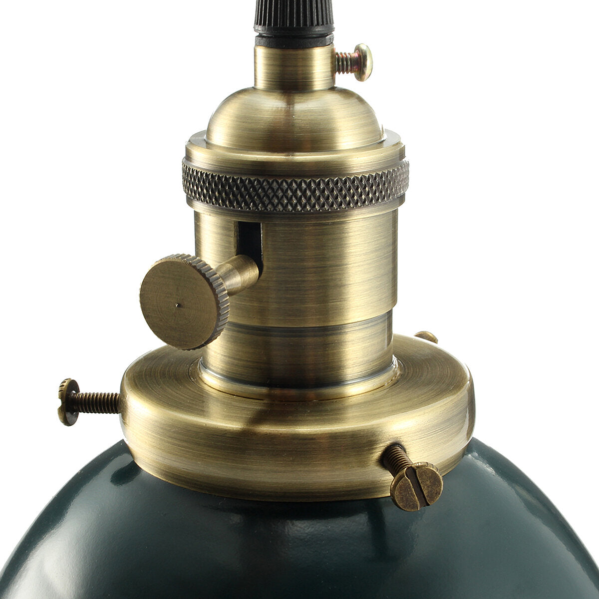 Elfeland Cafe Style Retro Ceiling Light Pendant Metal Shade-Modern Rustic Industrial Vintage Look-E27 Socket Height-adjustable Lampshade-for Loft Bar Cafe Light Ceiling Lamp Shade