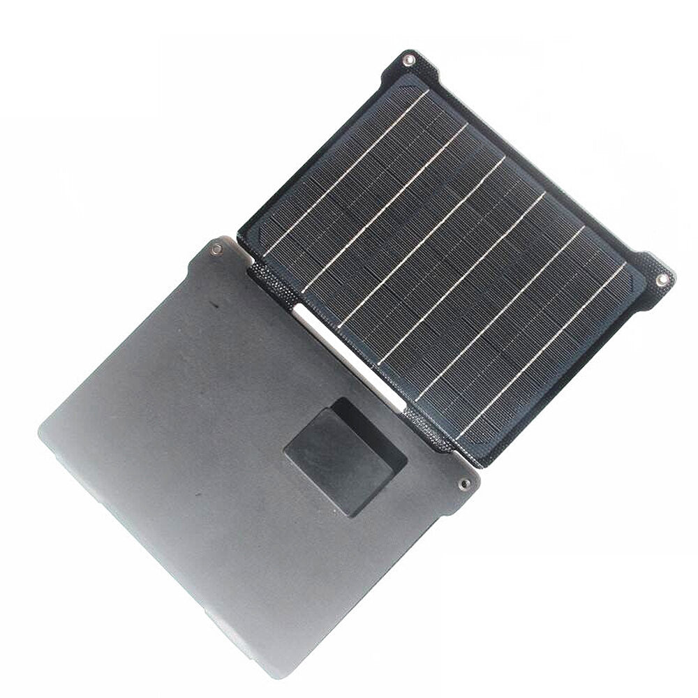 21W ETFE Solar Panel Charger 5V/12V Portable Folding Solar Charger with USB DC Ports for Phone Charging Outdoor Camping Hiking Traveling