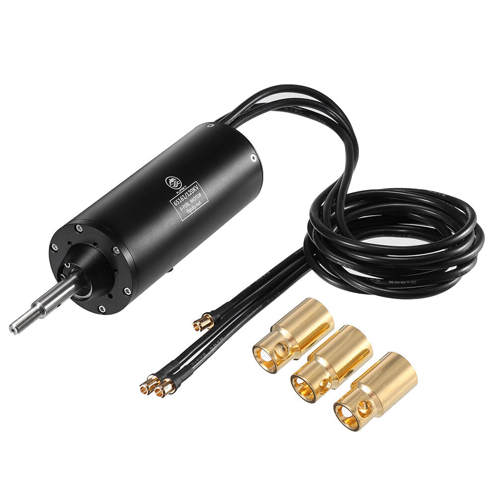 Flipsky 65161 120KV 6000W Threaded Shaft Brushless Motor Amphibious Waterproof for Efoil/Ejet boards/Ebike