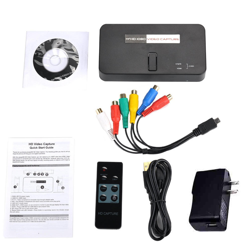 Ezcap 284 1080P HD Video Capture Box Card Game Recorder for PlayStation Xbox Support Streaming Video