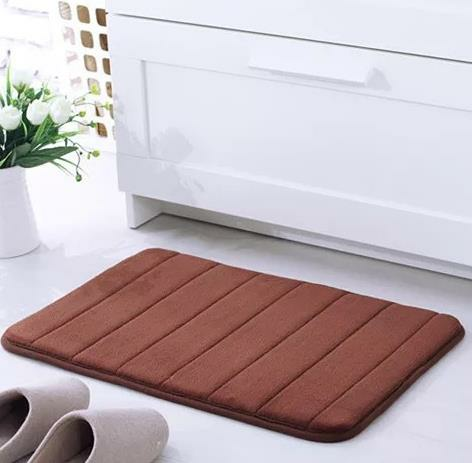 Microfibre Memory Foam Bathroom Shower Bath Mat Non Slip Absorbent Rug Carpet Floor Mat