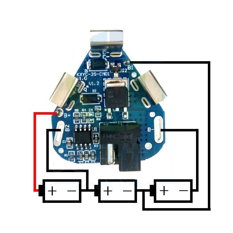 KXYC-3S-CMD1 3S 40A DC Power Tool 12V Hand Drill Protection Board Lithium Battery Protection Board