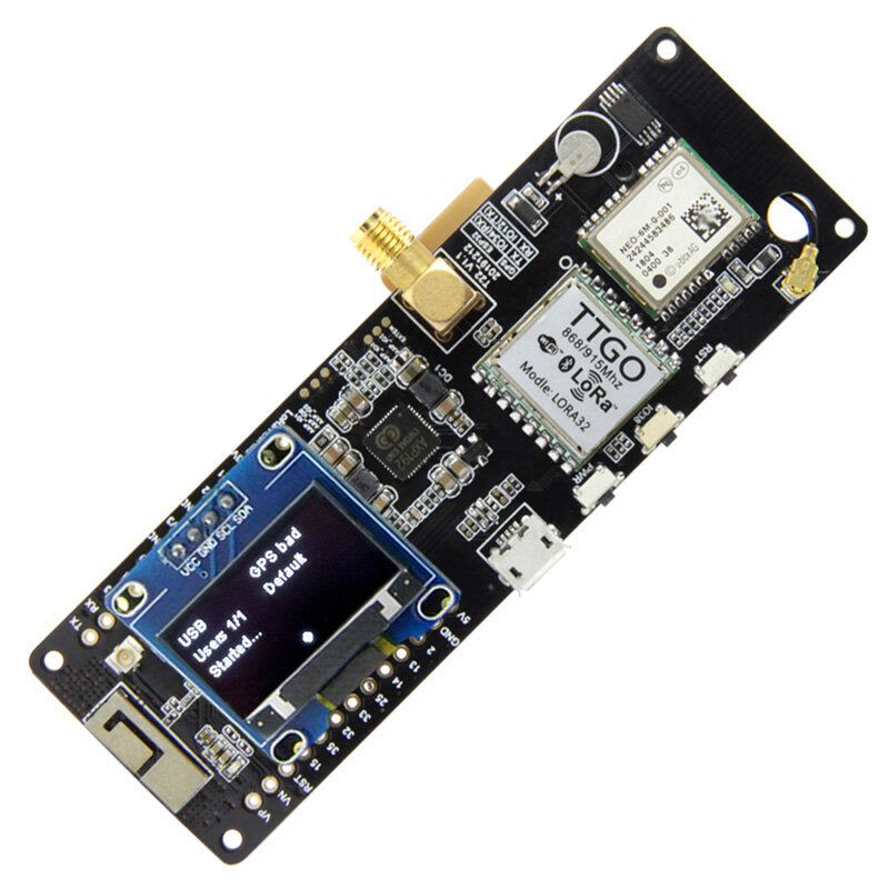 LILYGO TTGO Meshtastic T-Beam V1.1 ESP32 433/915/923Mhz WiFi Bluetooth ESP32 GPS NEO-6M SMA 18650 Battery Holder With OLED