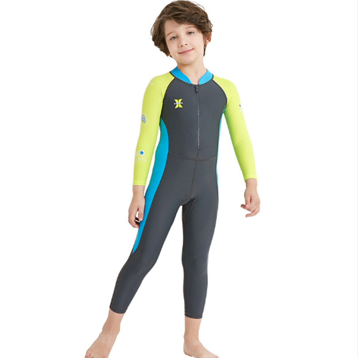UPF50+ UV-Proof Children Full Body Wetsuits Kids Swimwears Diving Suits For Boys Girls Surfing Water Sports