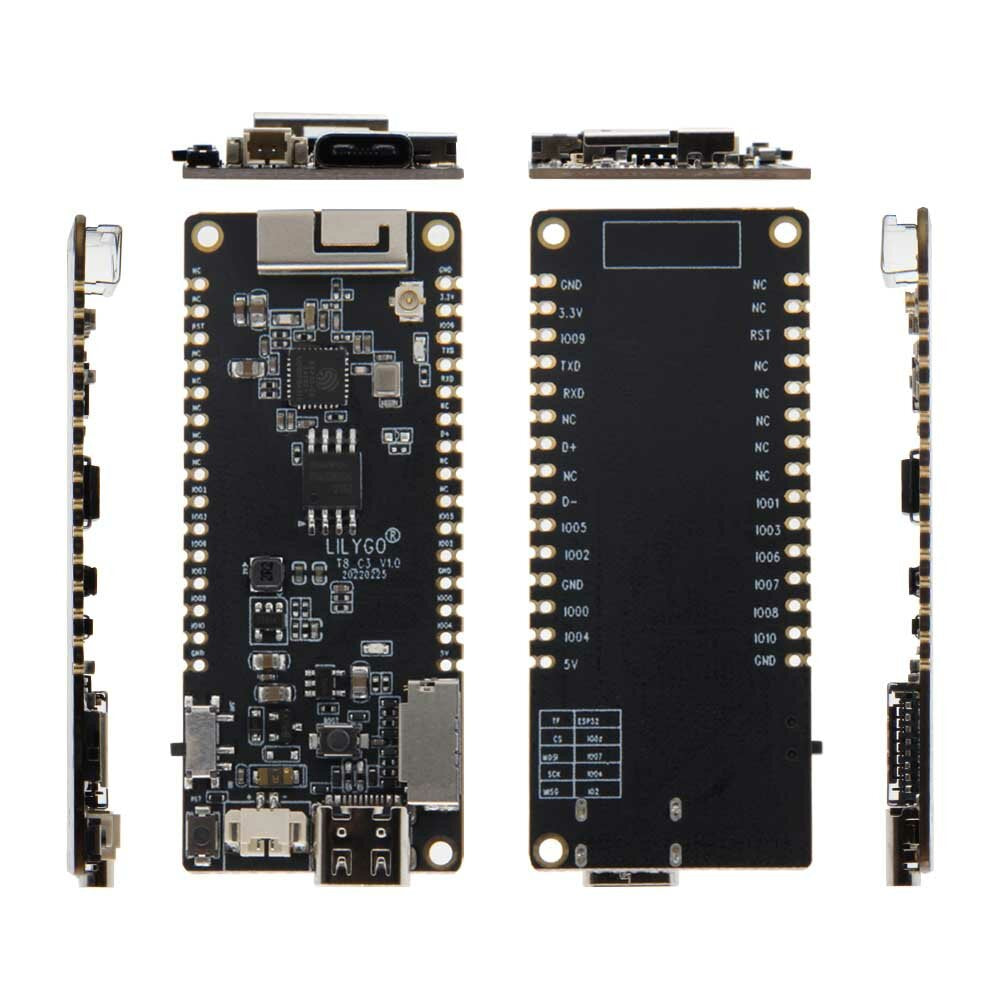 LILYGO T8-C3 ESP32-C3 Development Board Wifi Bluetooth V5.0 Wireless Module Supports TF with 3D Antenna