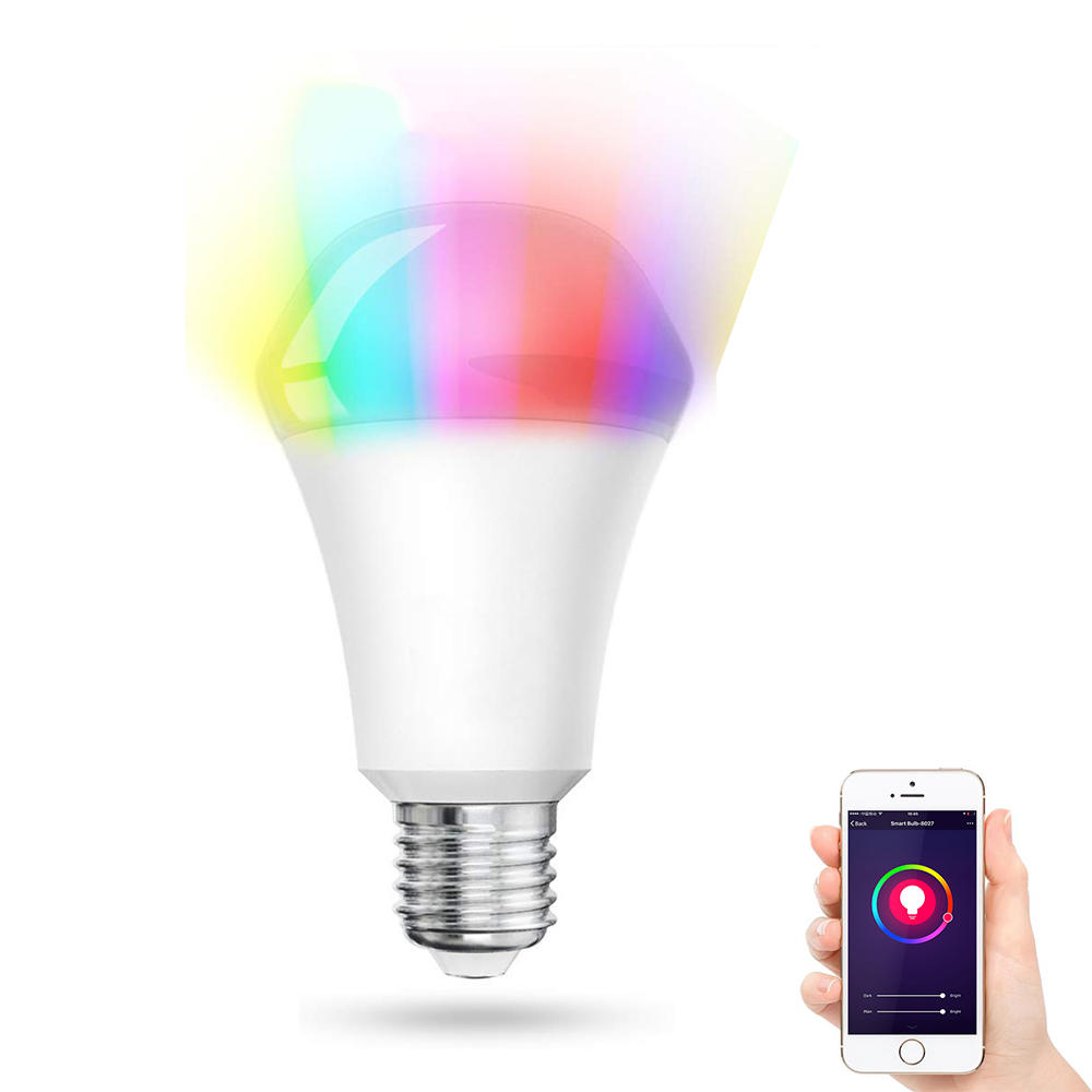 Lombex E27 10W RGBWW WIFI APP Voice Control Smart LED Light Bulb Work with Amazon Alexa AC110-255V