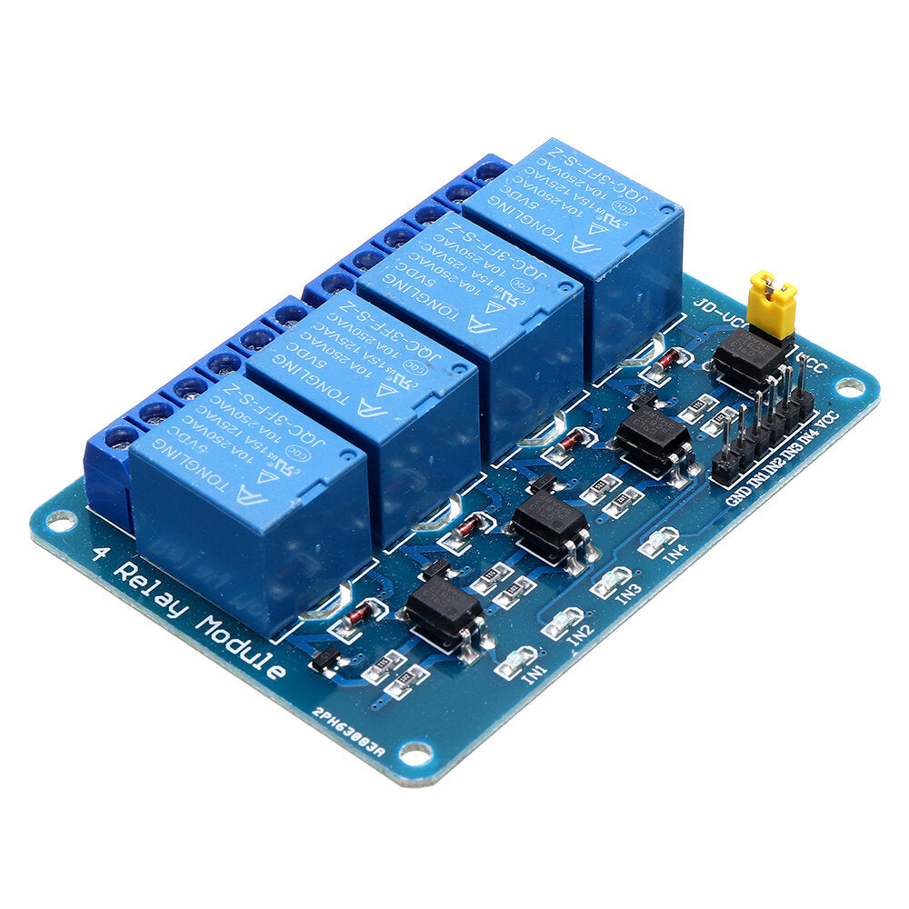 Geekcreit 5V 4 Channel Relay Module For PIC ARM DSP AVR MSP430 Geekcreit for Arduino - products that work with official Arduino boards