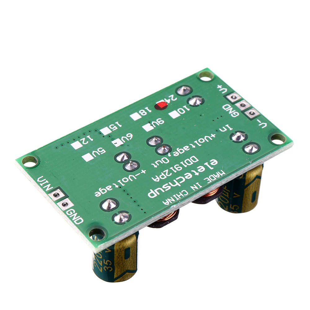 5pcs 2 in 1 8W 3-24V to 10V Boost-Buck Dual Voltage Power Supply Module for ADC DAC LCD OP-AMP Speaker
