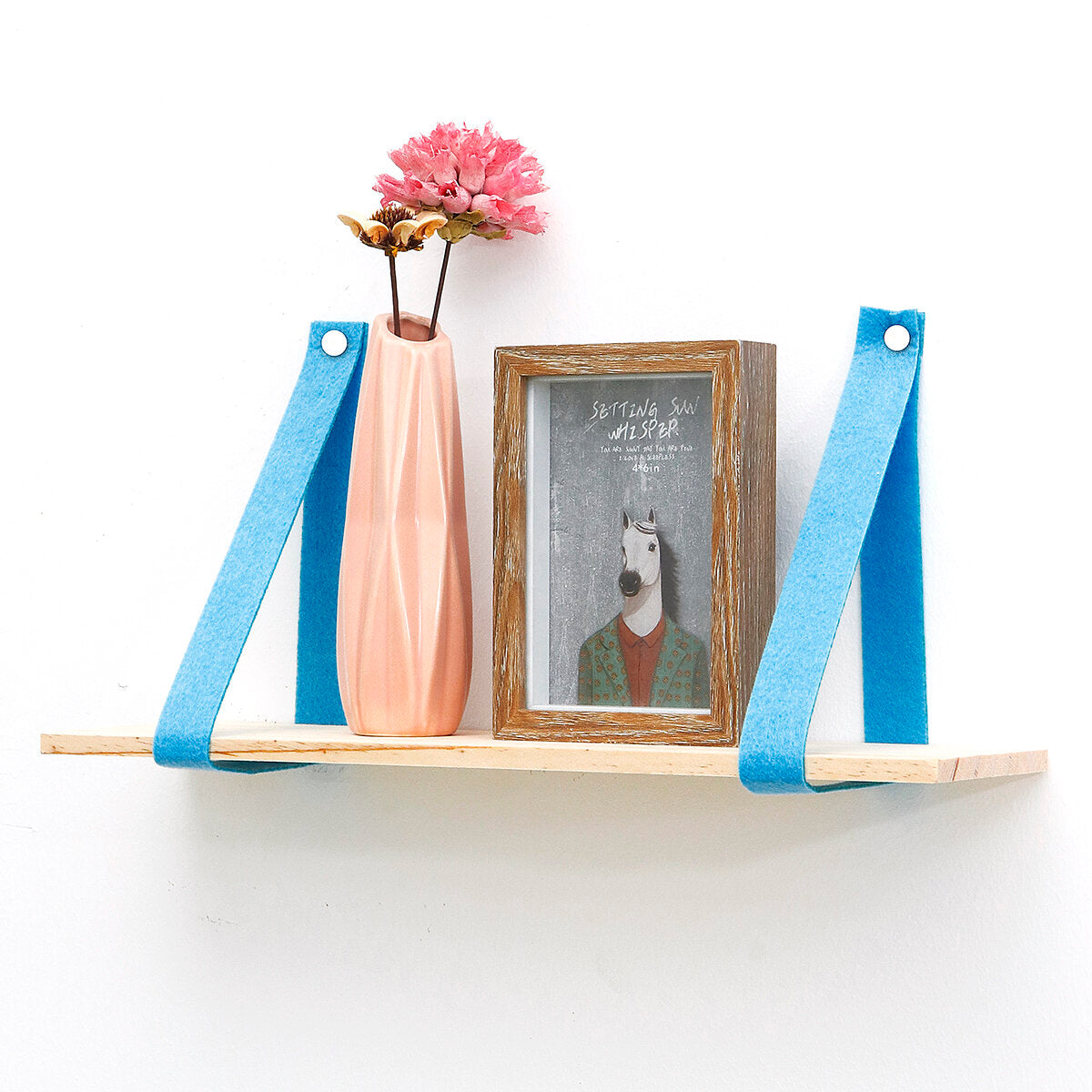 Hanging Wall Shelf Vintage Storage Floating Bookshelf Home Decorations