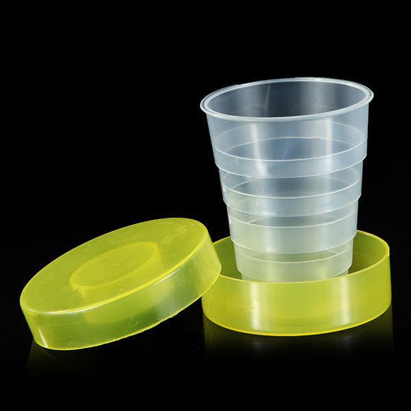 Plastic Outdoor Folding Water Cup Camping Hiking Folding Drinking Cup