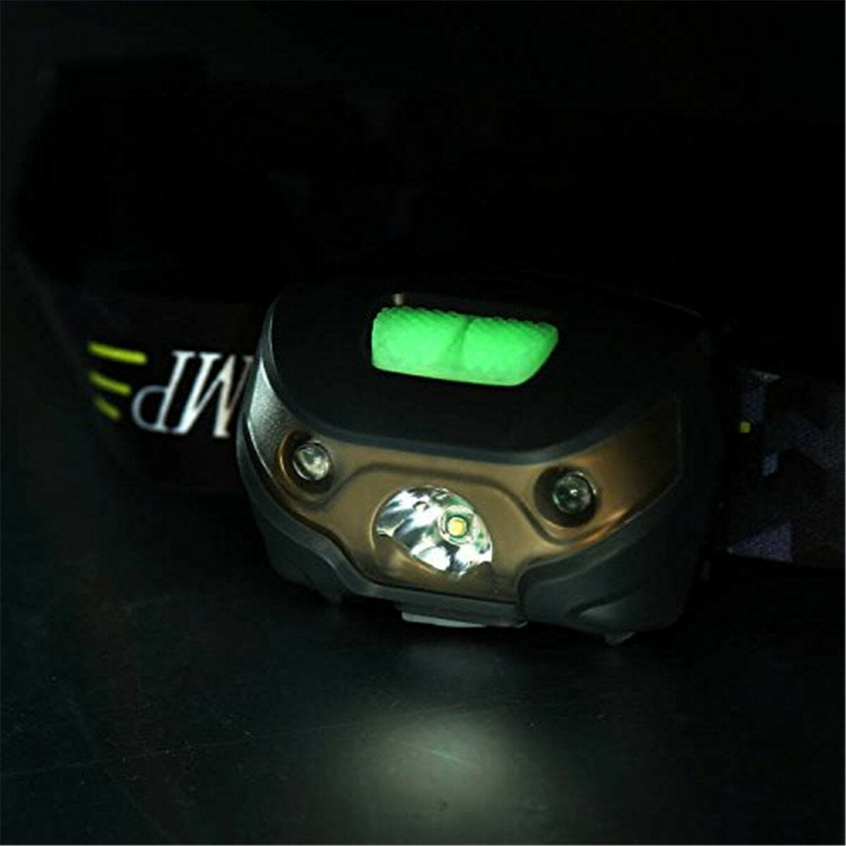 CAMTOA Headlight Led Headlamp Super Bright 5 Lighting Mode Headlight Adjustable 3 AAA Battery & Lantern Case Included IPX6 Waterproof Headlamp Super Bright Camp Trekking Bike