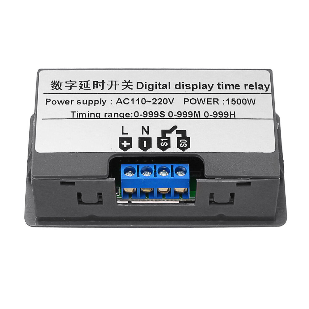 DC12V / AC110V-220V Digital Display Time Relay Automation Delay Timer Control Switch Relay Module