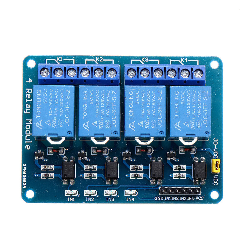 Geekcreit 5V 4 Channel Relay Module For PIC ARM DSP AVR MSP430 Geekcreit for Arduino - products that work with official Arduino boards
