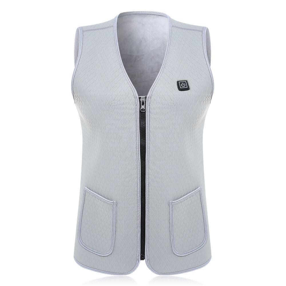 TENGOO Warm-W2 Women's Electric Heated Vest USB/DC Charging Washable Winter Warm Clothes