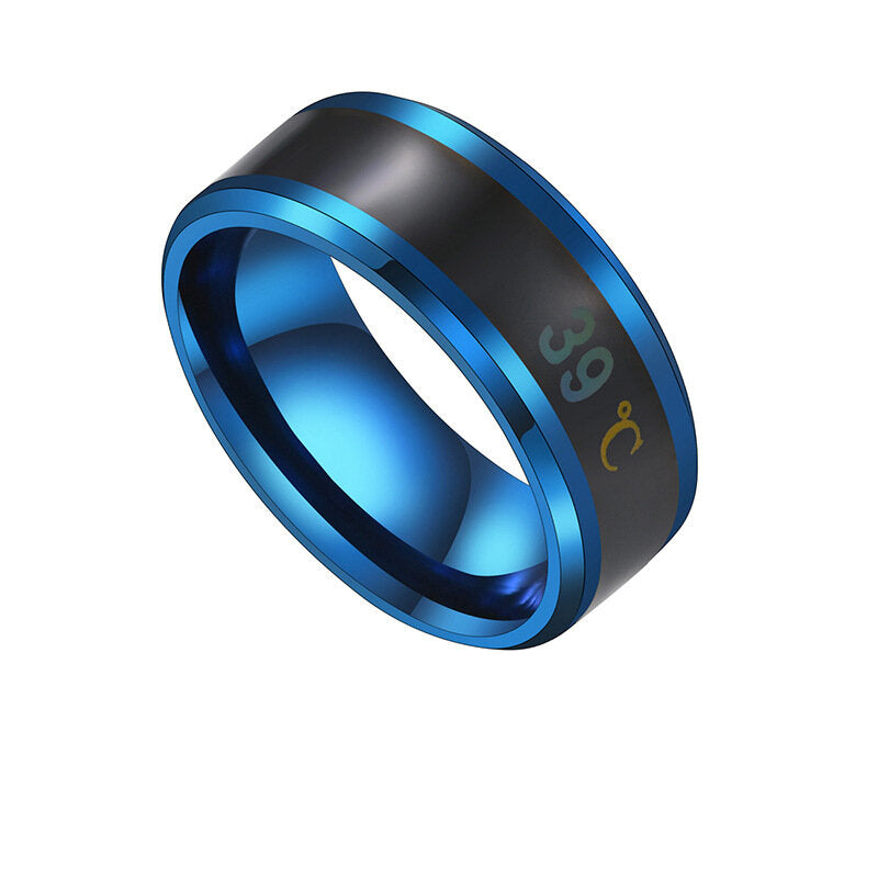 Smart Temperature Ring Steel Couple Temperature Ring Jewelry