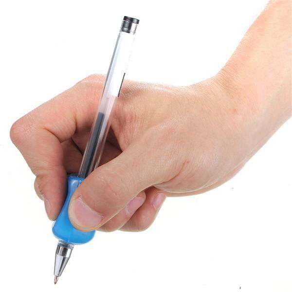 Soft Pen Holder Kids Ultra Pencil Pen Control Right Left Handed Holder Soft Silicone Grip Ambidextrous for Home School