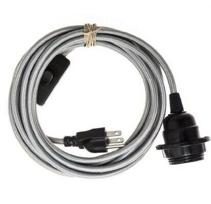 E27/E26 Edison Retro Lamp Cap American Standard Three Plug Switch Lamp Cap 110v-220v 4.5m