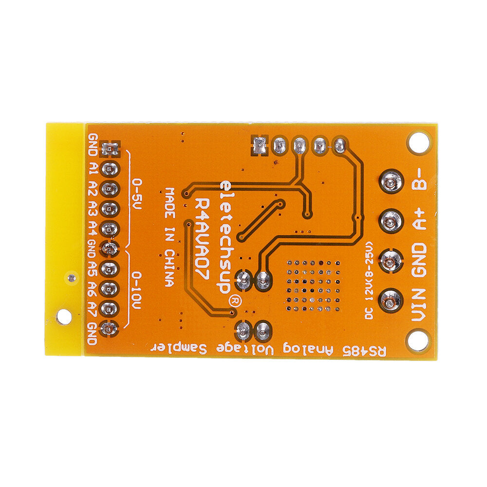 8-24V 7 Channel RS485 Voltage Analog Collector Module ADC Modbus RTU 03 06 Function Code Adapter R4AVA07