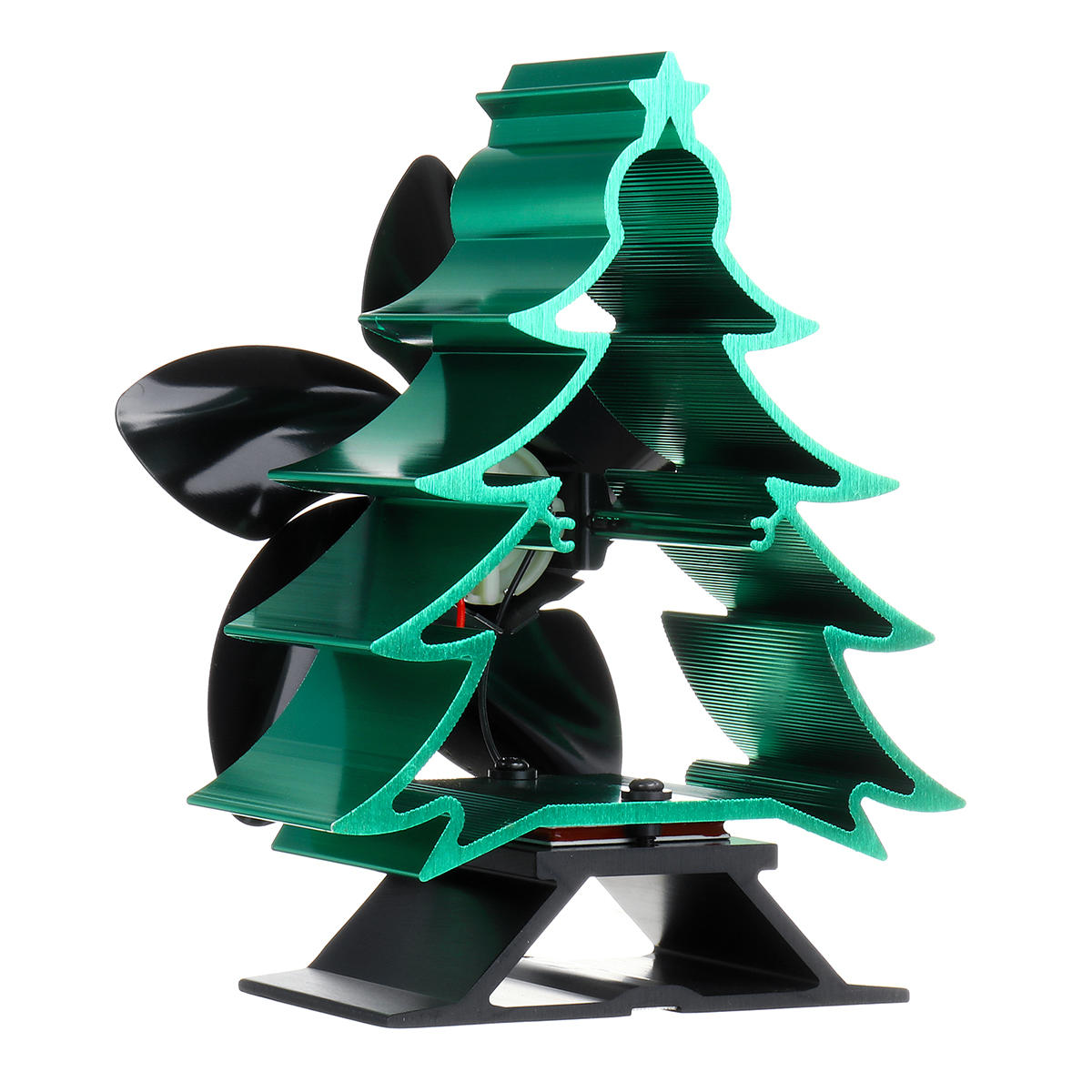 Heat Powered Stove Top Fan 5 Blade Wood Burner Log Burning Christmas 70~240