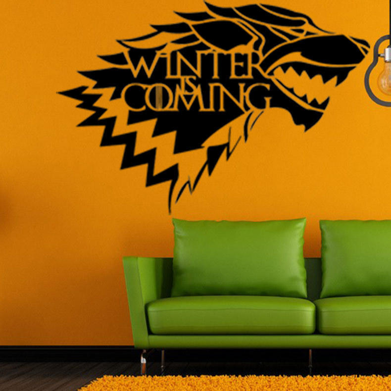Game of Thrones House Stark Wolf Vinyl Sticker Decal HBO Winter Is Coming
