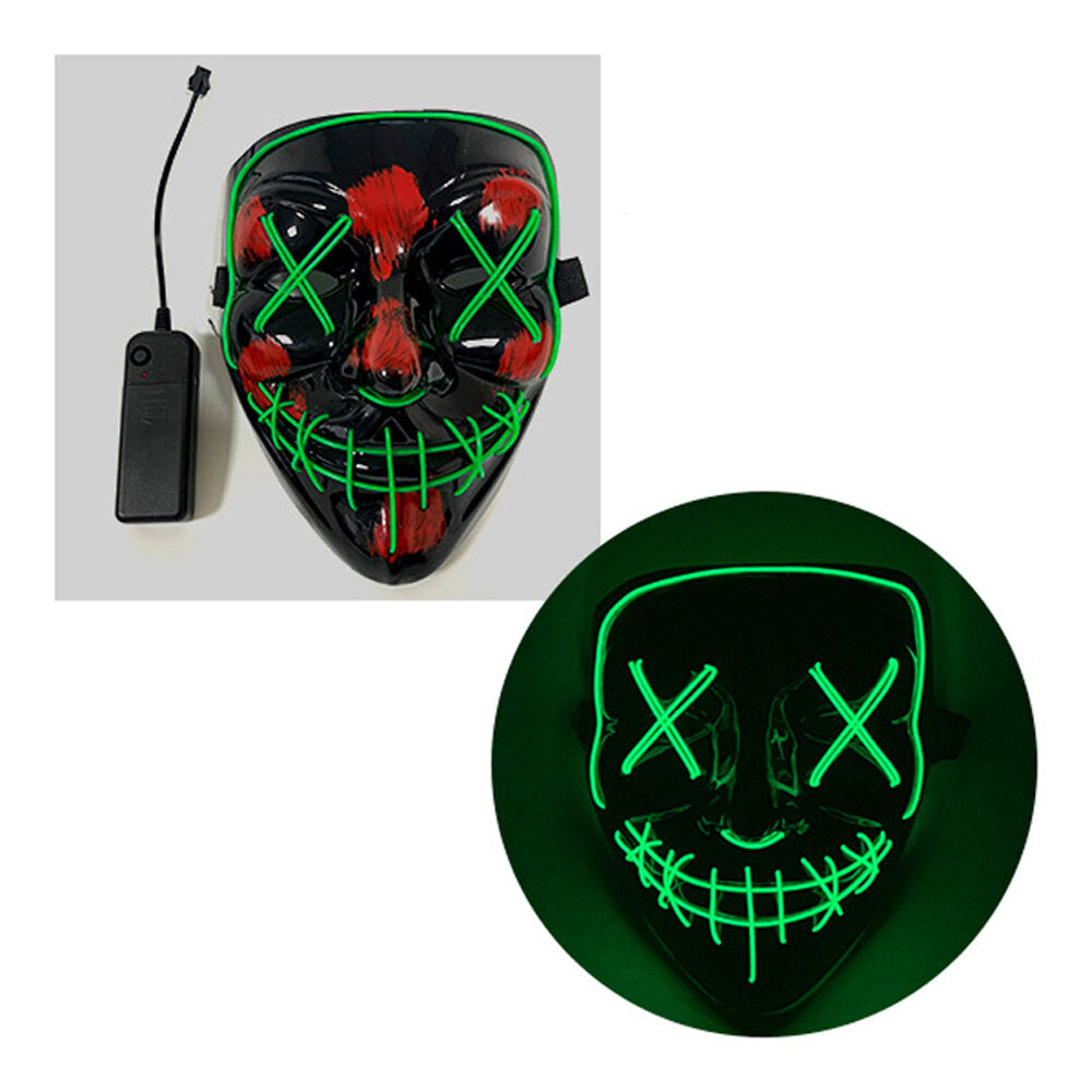 Halloween LED Mask Purge Masks Election Mascara Costume DJ Party Light Up Masks Glow In Dark 10 Colors To Choose