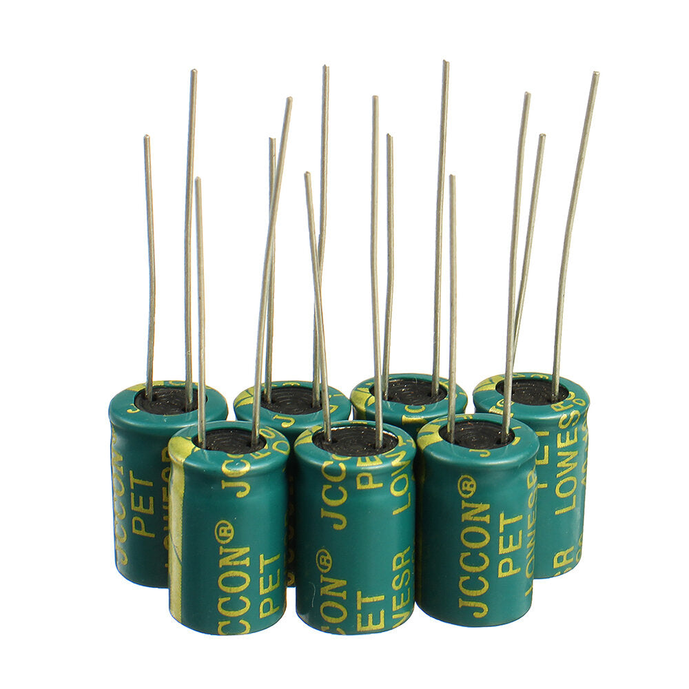 Geekcreit 50PCS 400V 6.8uf High Frequency Low Resistance Switching Power Supply Aluminum Electrolytic Capacitor 8mm*12mm with Box 400V 6.8F
