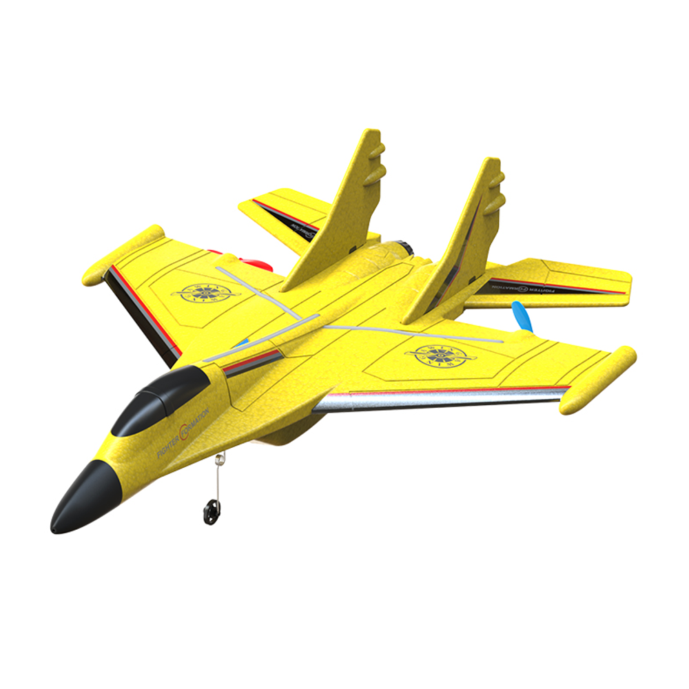 HW-34 320mm Wingspan 2.4G 2CH EPP Auto Balance RC Airplane Glider RTF Built-in Gyro With Battery LED Lights