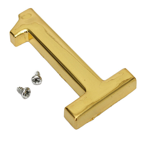 House Hotel Golden Doorplate Number 0-9 With Screws