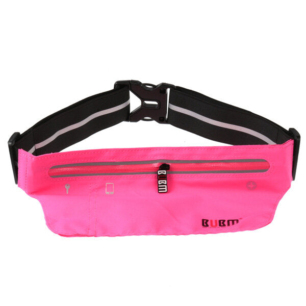 BUBM Waterproof Sport Waist Belt Bag Pack Pocket Purse Running Jogging Pouch