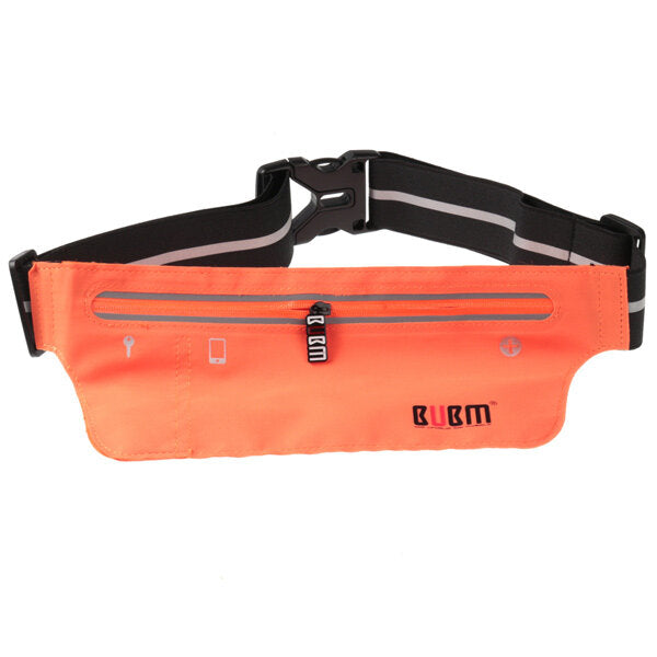 BUBM Waterproof Sport Waist Belt Bag Pack Pocket Purse Running Jogging Pouch