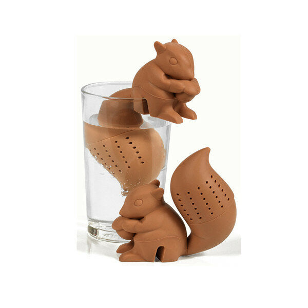 Silicon Squirrel Tea Loose Leaf Strainer Filter Infuser