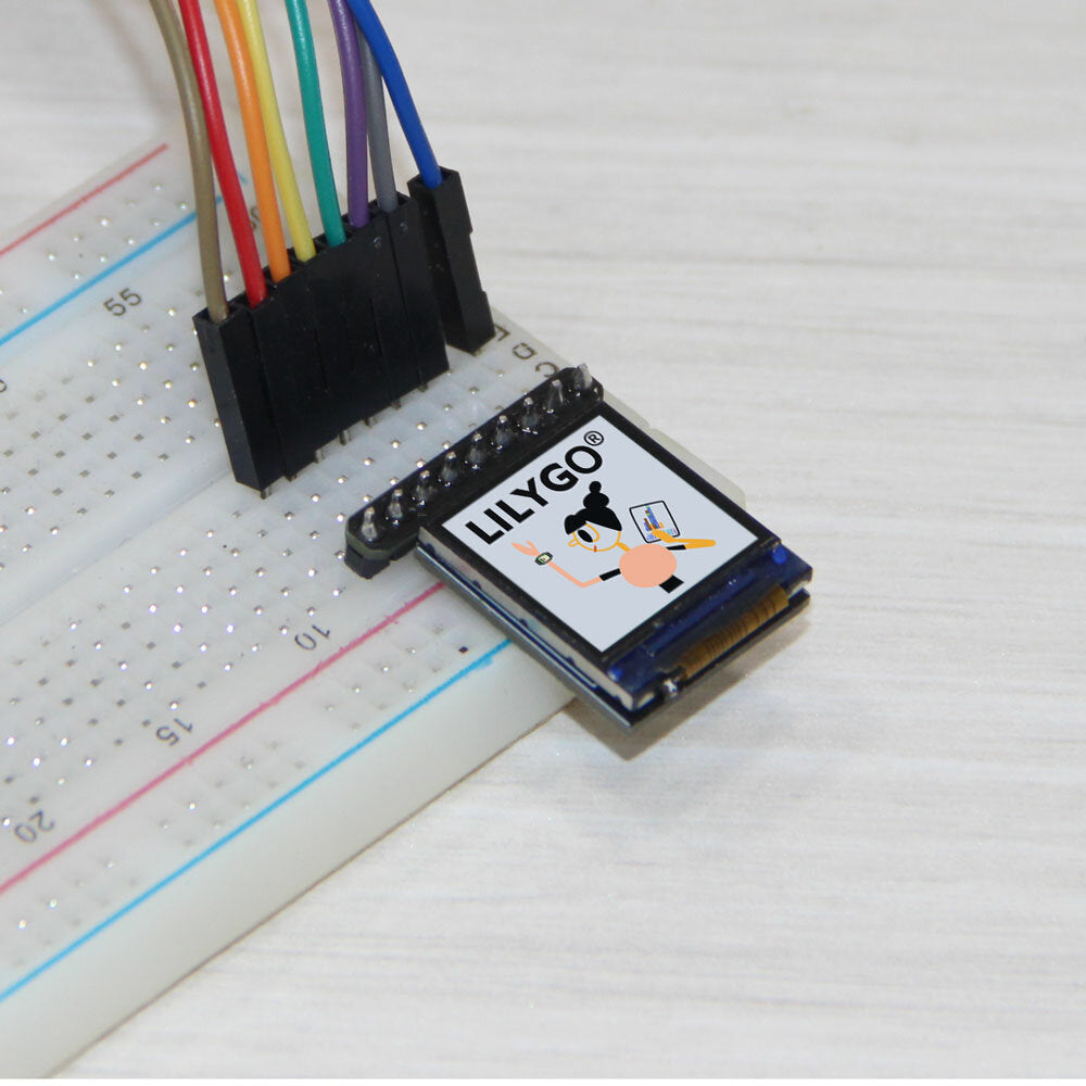 LILYGO T-0.85 Inch LCD Module GC9107 Full Color Display IPS 128*128 Screen Development Board PH1.0mm Cable Holder For Arduino