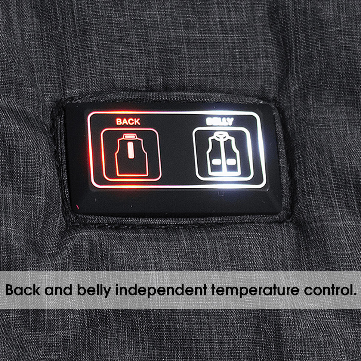 Dual Control Electric Vest Heated Outdoor Jacket USB Warm Up Heating Pad Winter Body Warmer