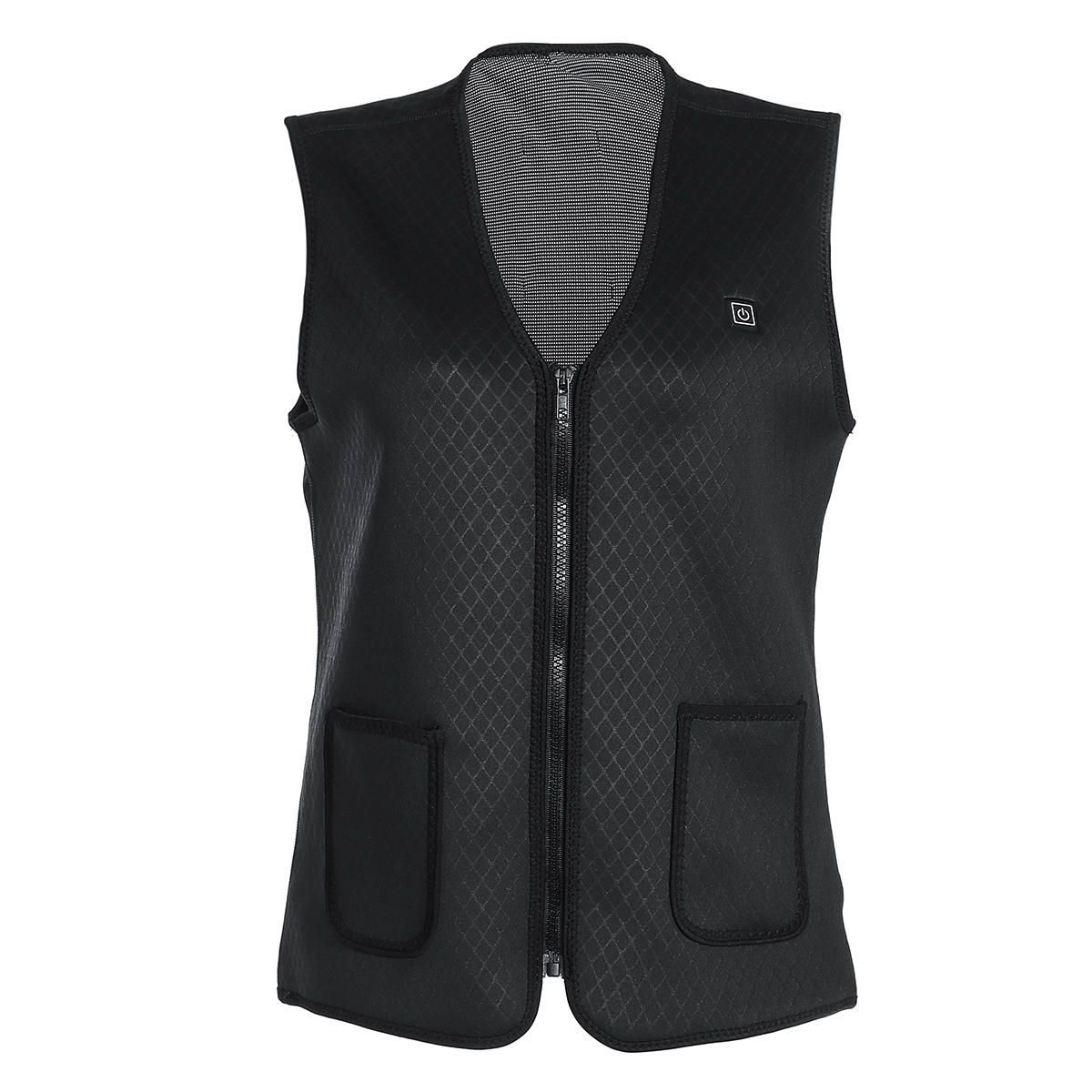 Electric 5V USB Heated Warm Cotton Vest Men Women 3S Warm Infrared Heating Coat Jacket