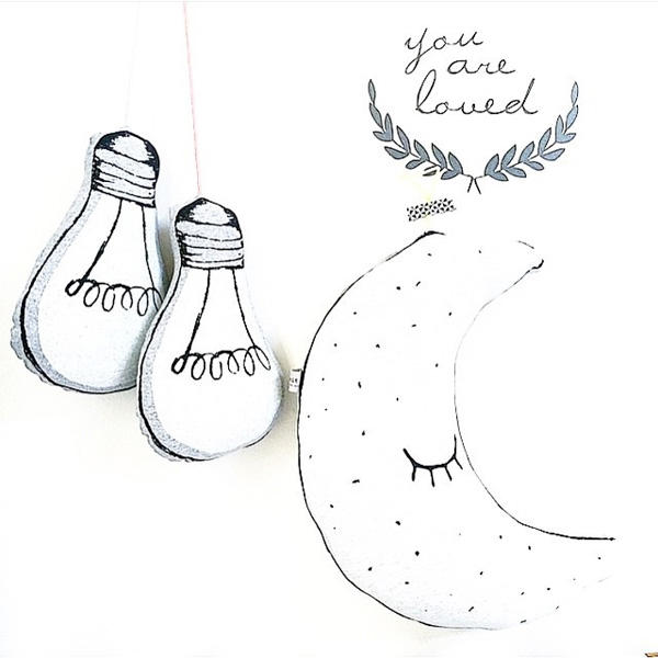 Creative Luminous Star Moon Ghost Light Bulb Plush Throw Pillow Noctilucence Cushion Gifts
