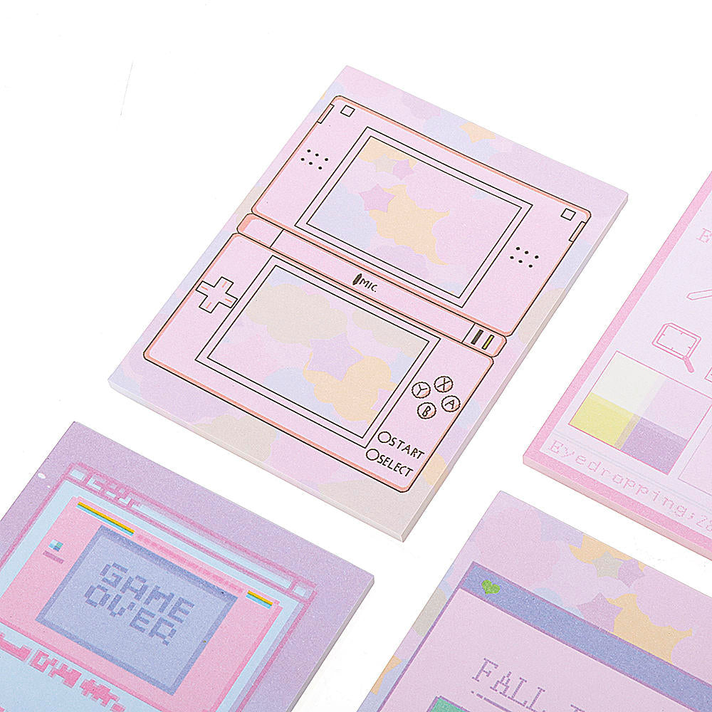 6 Pcs/pack Colorful Sticky Notes Cartoon Love Game Pad Sticky Memo Notes Gift Stationery Office Sticker School Supplies